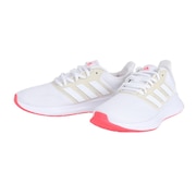 アディダス（adidas）（レディース、キッズ）【大特価】 ランニングシューズ ファルコンラン ホワイト FW5142 スニーカー トレーニング ジョギング 軽量 