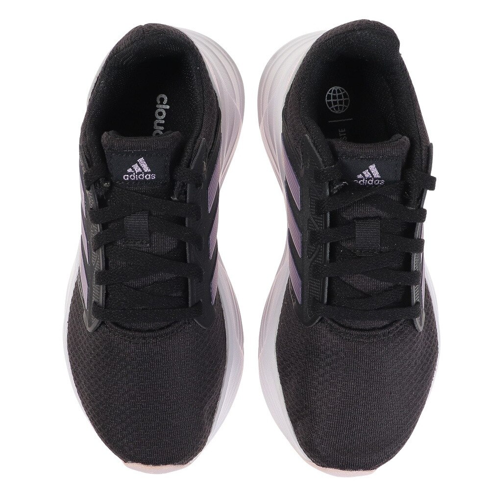 アディダス（adidas）（レディース）ギャラクシー GALAXY 6 W ブラック パープル GW4132 スポーツ ランニング ジョギングシューズ トレーニング 運動靴 陸上