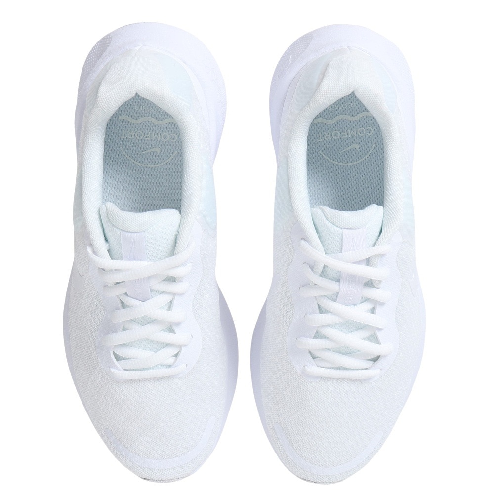 ナイキ（NIKE）（レディース）スポーツ シューズ レボリューション7 ホワイト FB2208-100 スニーカー ランニング クッション性 学校 部活 登校 通学 運動