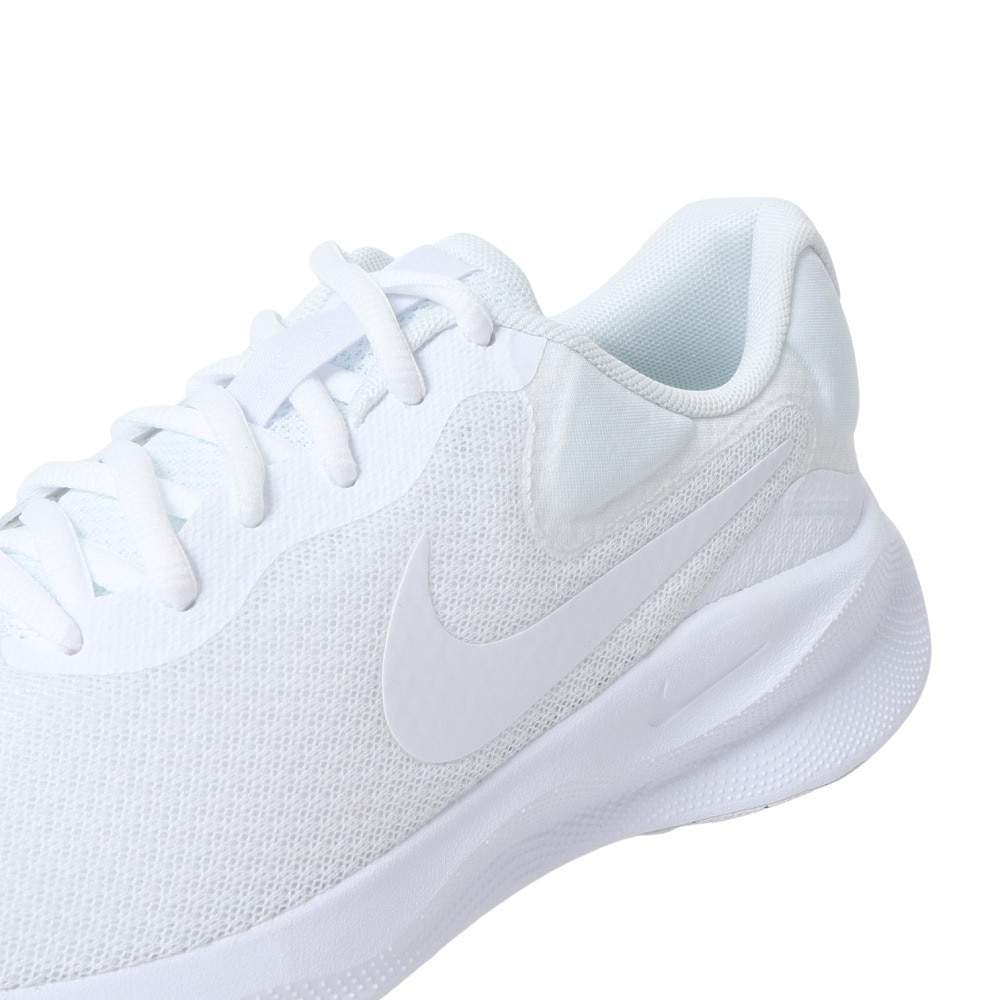 ナイキ（NIKE）（レディース）スポーツ シューズ レボリューション7 ホワイト FB2208-100 スニーカー ランニング クッション性 学校 部活 登校 通学 運動
