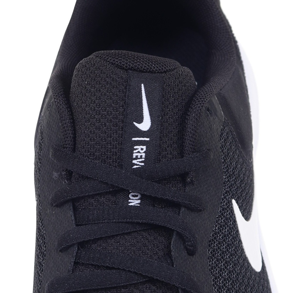 ナイキ（NIKE）（レディース）スポーツ シューズ レボリューション7ワイド ブラック ホワイト FZ6829-001 スニーカー クッション性 学校 部活 登校 通学 運動