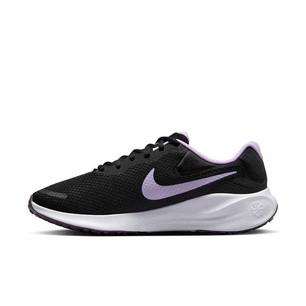ナイキ（NIKE）（レディース）スポーツ シューズ レボリューション7 ブラック パープル FB2208-009 スニーカー ランニング クッション性 学校 部活 通学