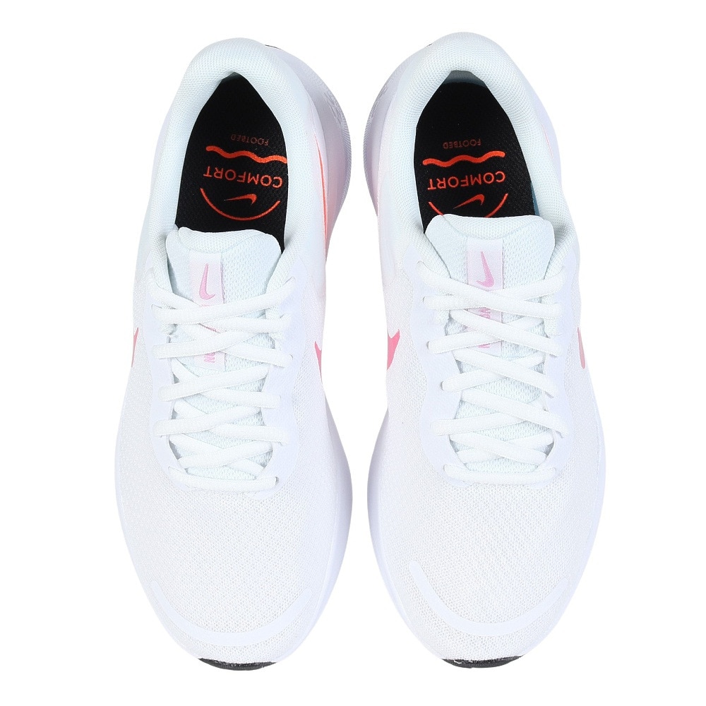ナイキ（NIKE）（レディース）スポーツシューズ レボリューション 7 ホワイト FB2208-104 スニーカー ランニングシューズ