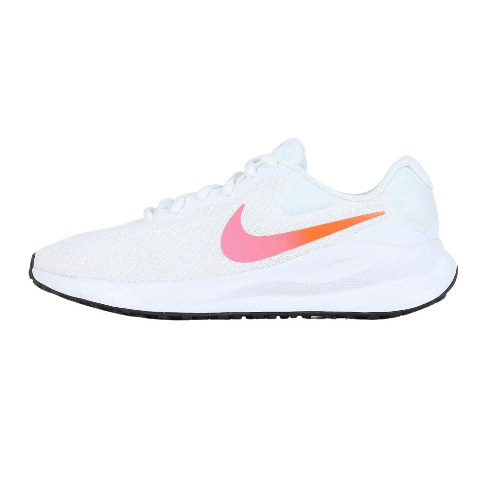 ナイキ（NIKE）（レディース）スポーツシューズ レボリューション 7 ホワイト FB2208-104 スニーカー ランニングシューズ