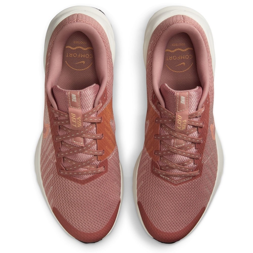 ナイキ（NIKE）（レディース）ランニングシューズ ジョギングシューズ  ラン デファイ サーモンピンク HM9593-601 クッション性 安定性 通気性