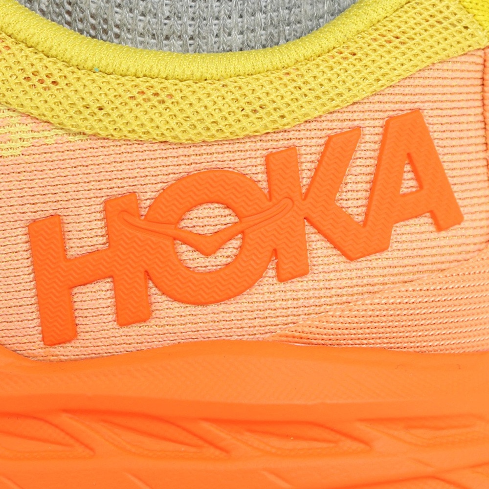 ホカ（HOKA）（レディース）ランニングシューズ スピードゴート 5 イエロー オレンジ 1123158-PFMO スニーカー トレイラン 軽量 厚底 山登道