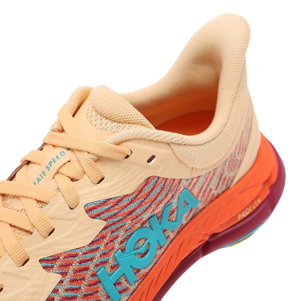 ホカ（HOKA）（レディース）ランニングシューズ マファテ スピード 4 レギュラー オレンジ 1131056-IFLM スニーカー トレイルラン トレーニング クッション