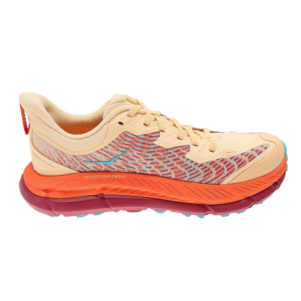 ホカ（HOKA）（レディース）ランニングシューズ マファテ スピード 4 レギュラー オレンジ 1131056-IFLM スニーカー トレイルラン トレーニング クッション