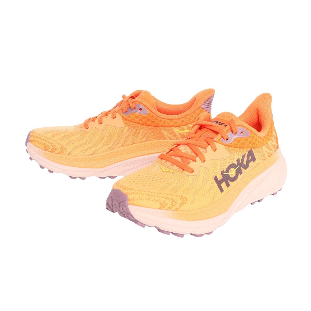 ホカ（HOKA）（レディース）ランニングシューズ チャレンジャー 7 レギュラー オレンジ 1134498-MOVO スニーカー トレイル ジョギング 軽量 厚底 登山道