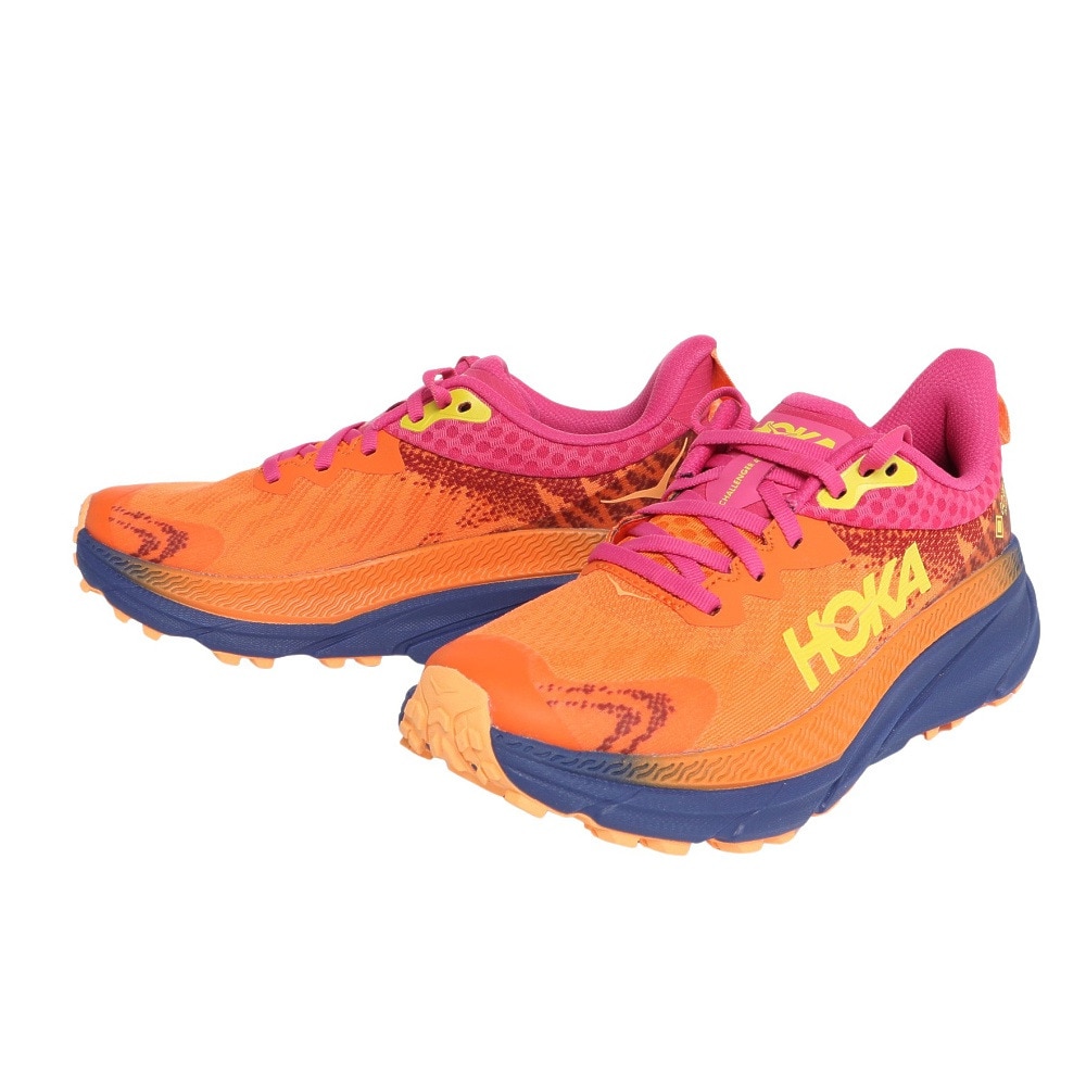 ホカ（HOKA）（レディース）ランニングシューズ チャレンジャー 7 GTX オレンジ 1134502-VOPY スニーカー トレイル 防水 軽量 厚底 登山道