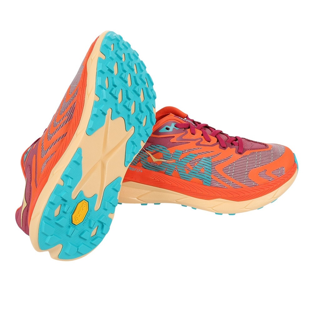 ホカ（HOKA）（レディース）ランニングシューズ トレランシューズ テクトン X 2 レギュラー オレンジ 1134507-CJFM トレイルラン トレーニング 安定性 軽量