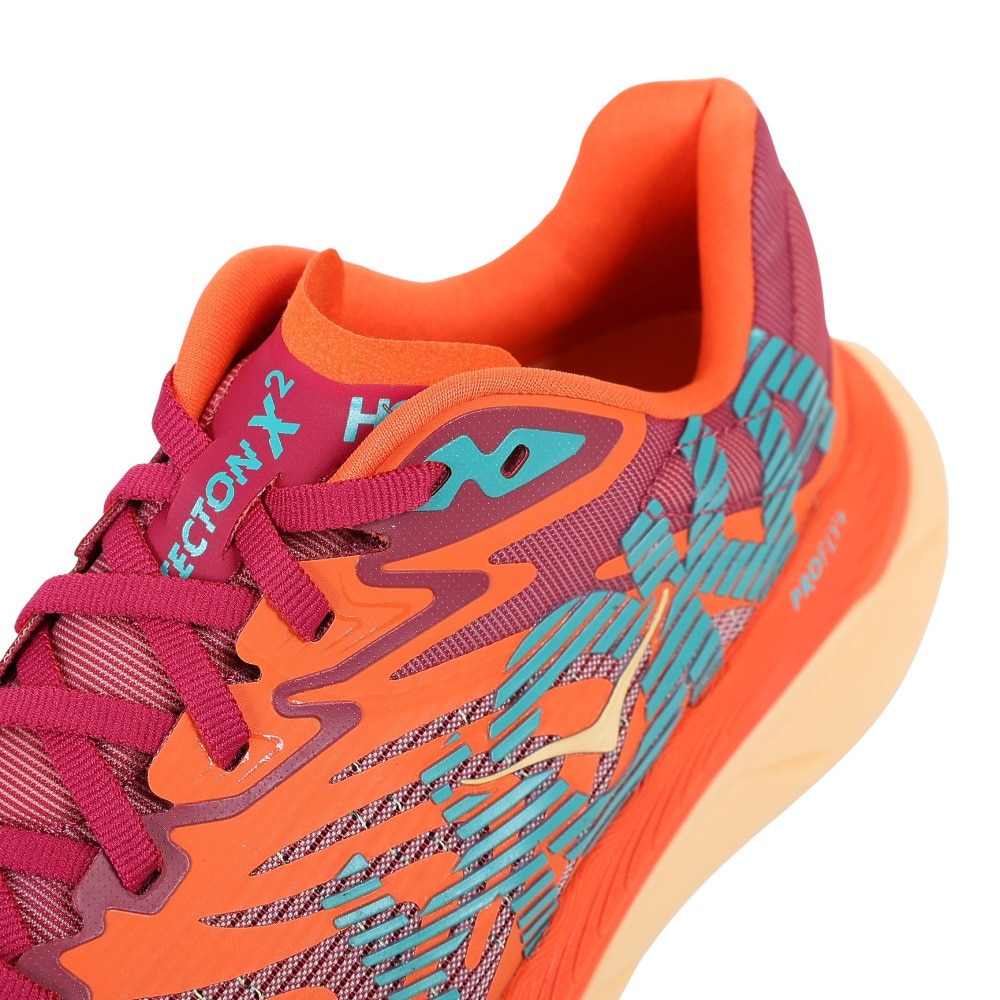 ホカ（HOKA）（レディース）ランニングシューズ トレランシューズ テクトン X 2 オレンジ 1134507-CJFM トレイルラン トレーニング 安定性 軽量