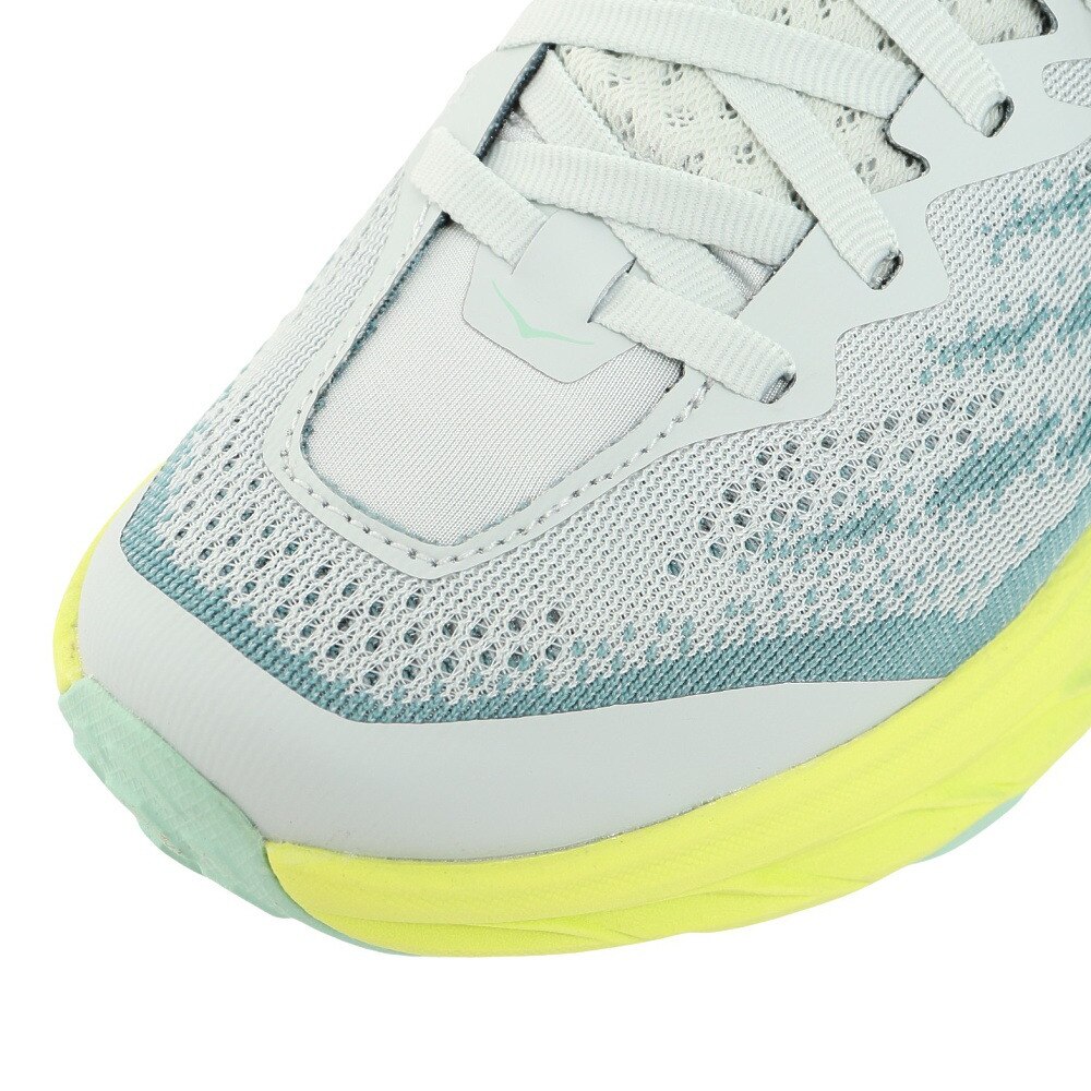 ホカ（HOKA）（レディース）ランニングシューズ スピードゴート 5 レギュラー グレー イエロー 1123158-MTLL スニーカー トレイラン 軽量 厚底 山登道