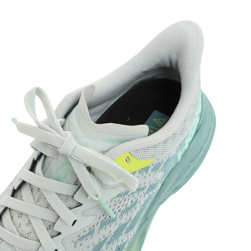 ホカ（HOKA）（レディース）ランニングシューズ スピードゴート 5 レギュラー グレー イエロー 1123158-MTLL スニーカー トレイラン 軽量 厚底 山登道