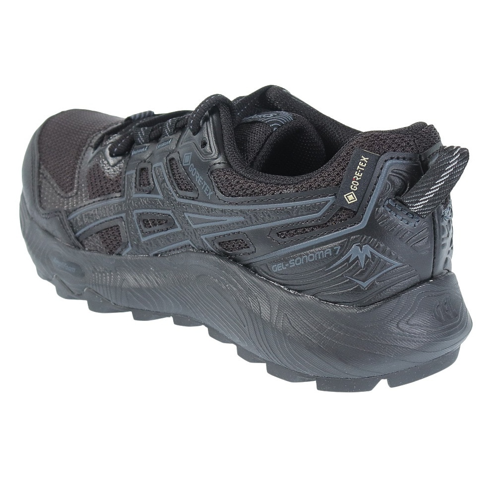アシックス（ASICS）（レディース）ランニングシューズ ゲル ソノマ 7 GTX ブラック 1012B414.002 スニーカー トレイルラン オフオード 防水 耐久性