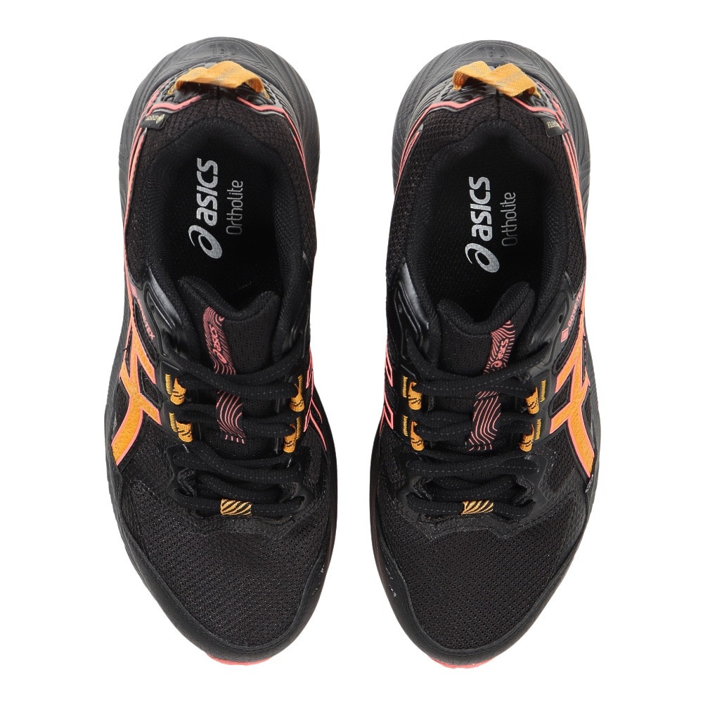 アシックス（ASICS）（レディース）ランニングシューズ ゲル ソノマ 7 GTX ブラック ピンク 1012B414.003 スニーカー トレイルラン クッション 防水