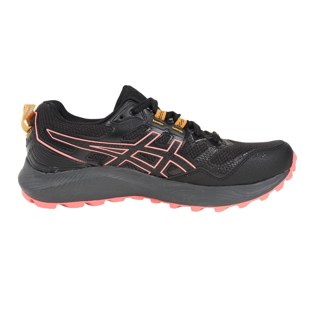 アシックス（ASICS）（レディース）ランニングシューズ ゲル ソノマ 7 GTX ブラック ピンク 1012B414.003 スニーカー トレイルラン クッション 防水