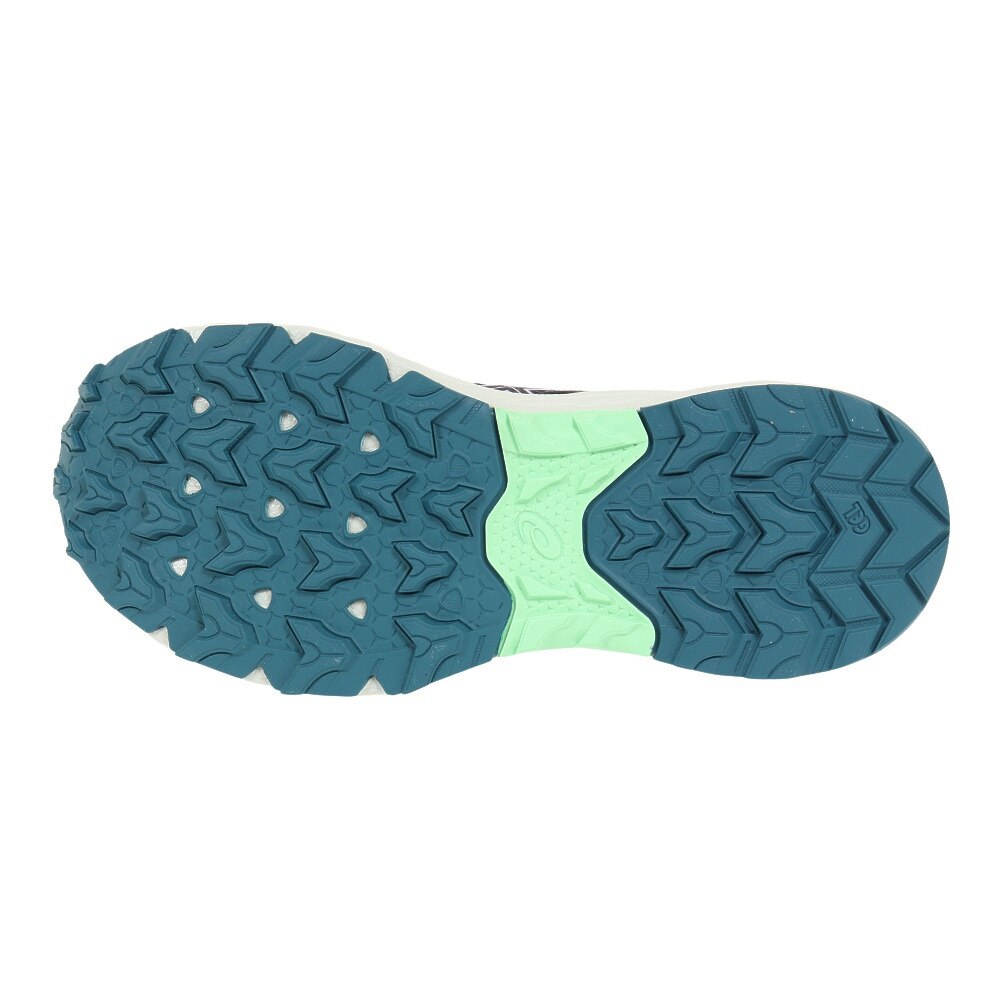 アシックス（ASICS）（レディース）ランニングシューズ ゲル ベンチャー 9 ブラック グリーン 1012B313.003 スニーカー トレイルラン クッション 軽量