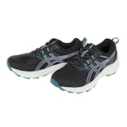 アシックス（ASICS）（レディース）ランニングシューズ ゲル ベンチャー 9 ブラック グリーン 1012B313.003 スニーカー トレイルラン クッション 軽量