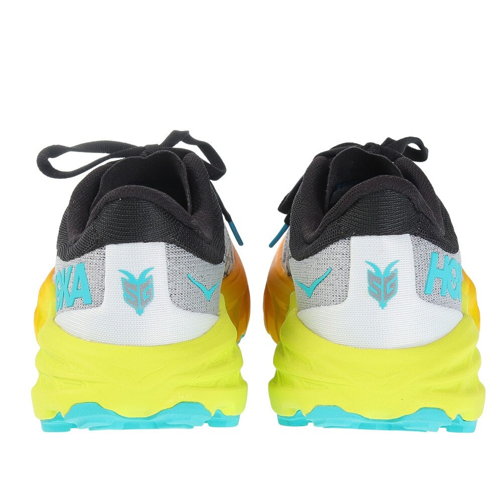 ホカ（HOKA）（レディース）ランニング シューズ スピードゴート5 レギュラー ブラック イエロー 1123158-BEPR スニーカー トレイル クッション性 軽量