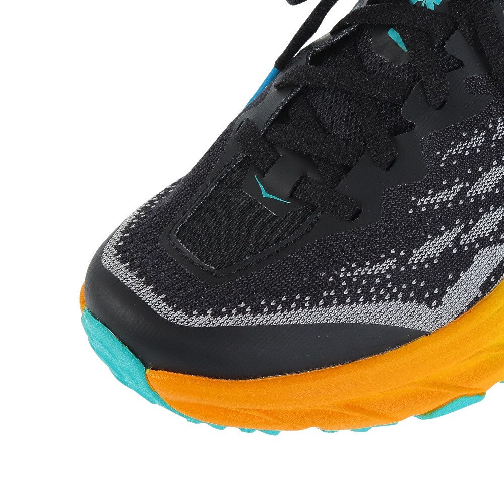 ホカ（HOKA）（レディース）ランニング シューズ スピードゴート5 レギュラー ブラック イエロー 1123158-BEPR スニーカー トレイル クッション性 軽量