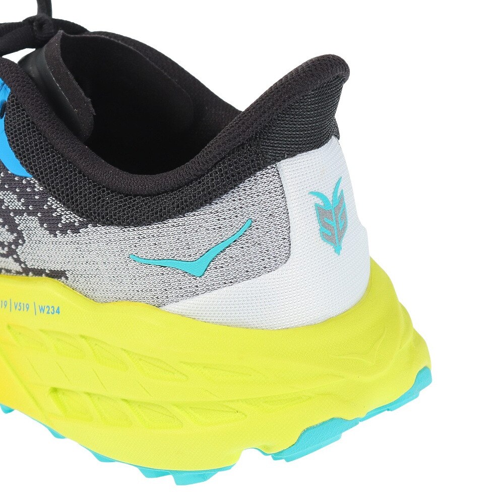 ホカ（HOKA）（レディース）ランニング シューズ スピードゴート5 ブラック イエロー 1123158-BEPR スニーカー トレイル クッション性 軽量