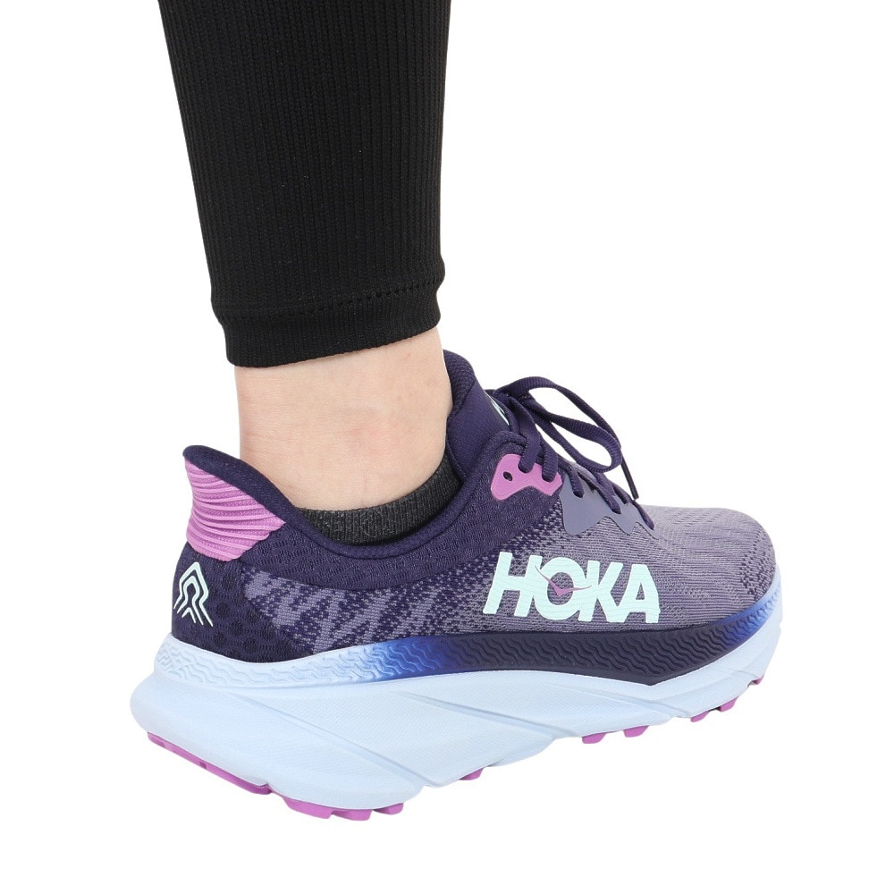 ホカ（HOKA）（レディース）ランニングシューズ チャレンジャー7 パープル 1134498-MNSK スニーカー トレイルラン 厚底 軽量 クッション性