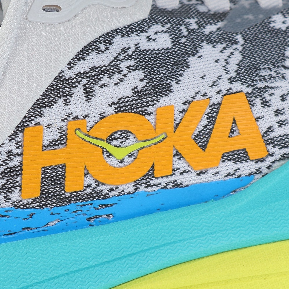 ホカ（HOKA）（レディース）ランニング シューズ スティンソン 7 レギュラー ホワイト イエロー 1141531-WEPR スニーカー トレイル オフロード 軽量 通気性