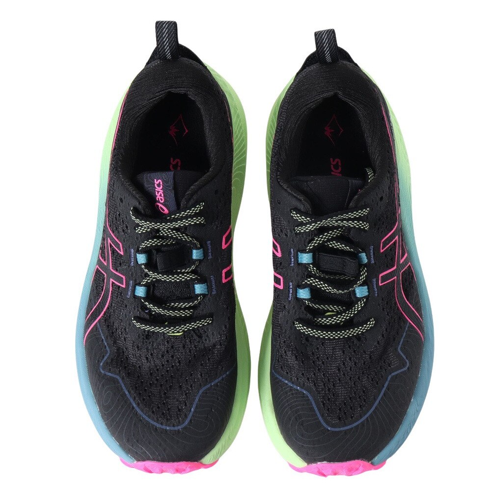 アシックス（ASICS）（レディース）ランニング シューズ トラブーコマックス 2 ブラック ピンク 1012B426.002 スニーカー トレイルラン 軽量 クッション性 