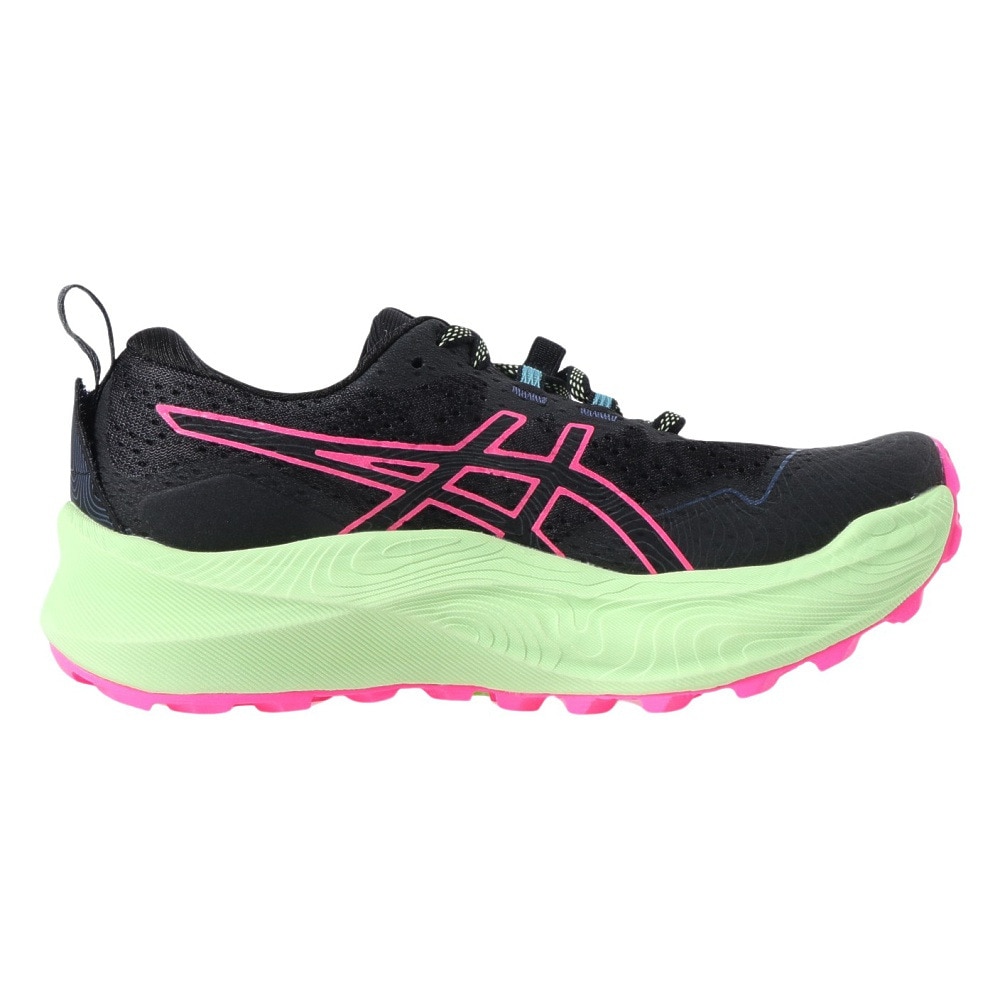 アシックス（ASICS）（レディース）ランニング シューズ トラブーコマックス 2 ブラック ピンク 1012B426.002 スニーカー トレイルラン 軽量 クッション性 