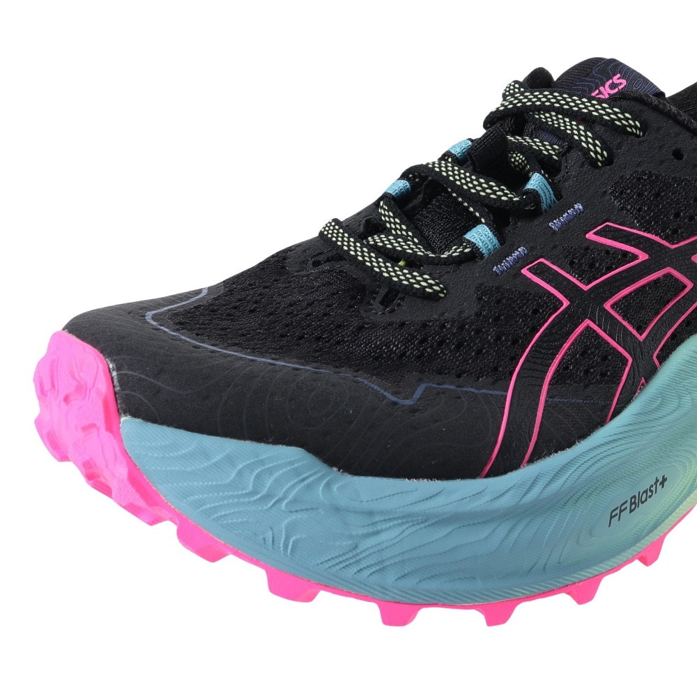 アシックス（ASICS）（レディース）ランニング シューズ トラブーコマックス 2 ブラック ピンク 1012B426.002 スニーカー トレイルラン 軽量 クッション性 