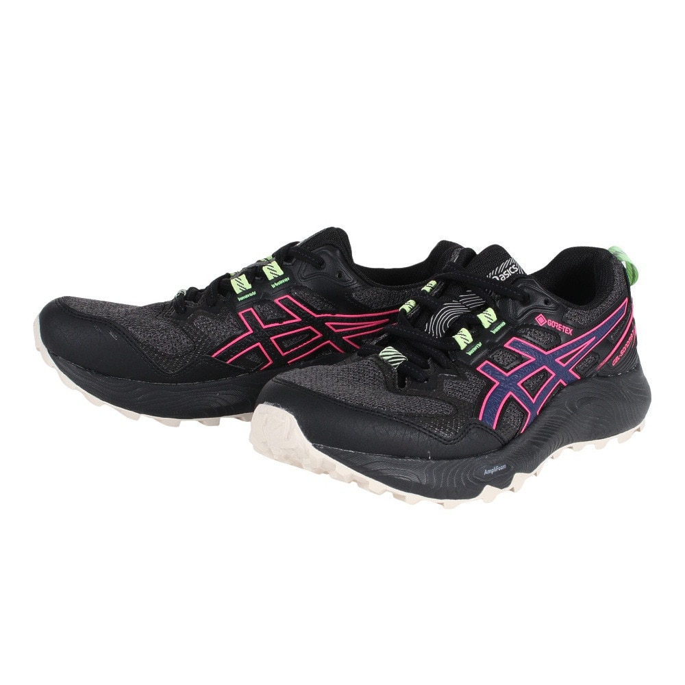 アシックス（ASICS）（レディース）ランニングシューズ  ゲル ソノマ 7 GTX グレー ネイビー 1012B414.020 スニーカー トレイルラン オフオード 防水 耐久性