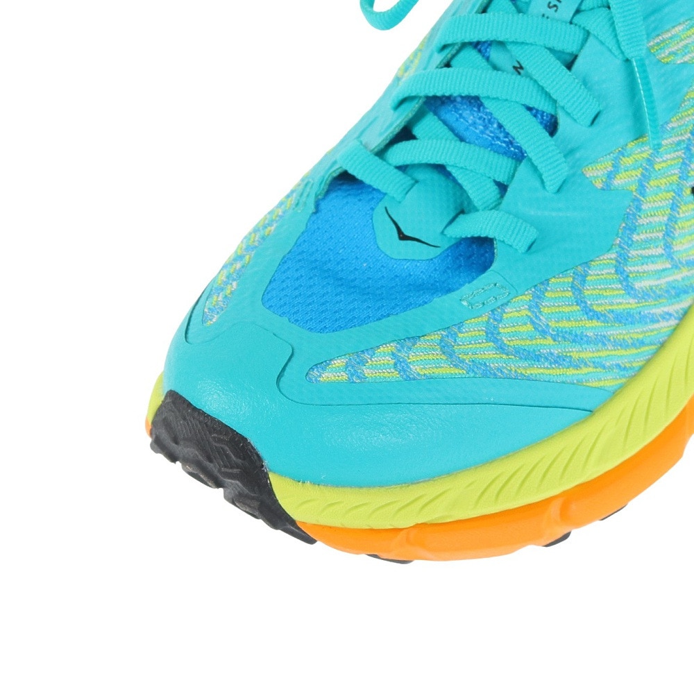 ホカ（HOKA）（レディース）ランニング シューズ マファテ スピード 4 レギュラー グリーン イエロー 1131056-CDVB スニーカー トレイル クッション性 軽量