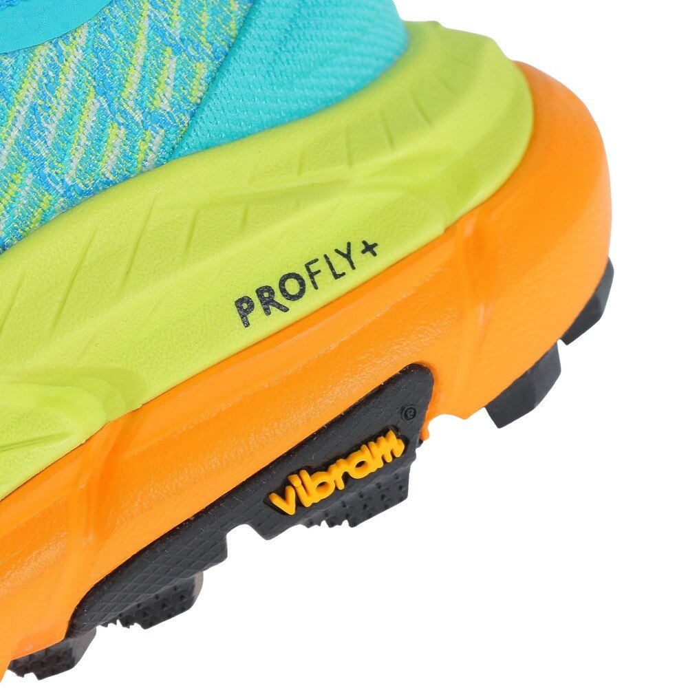 ホカ（HOKA）（レディース）ランニング シューズ マファテ スピード 4 レギュラー グリーン イエロー 1131056-CDVB スニーカー トレイル クッション性 軽量