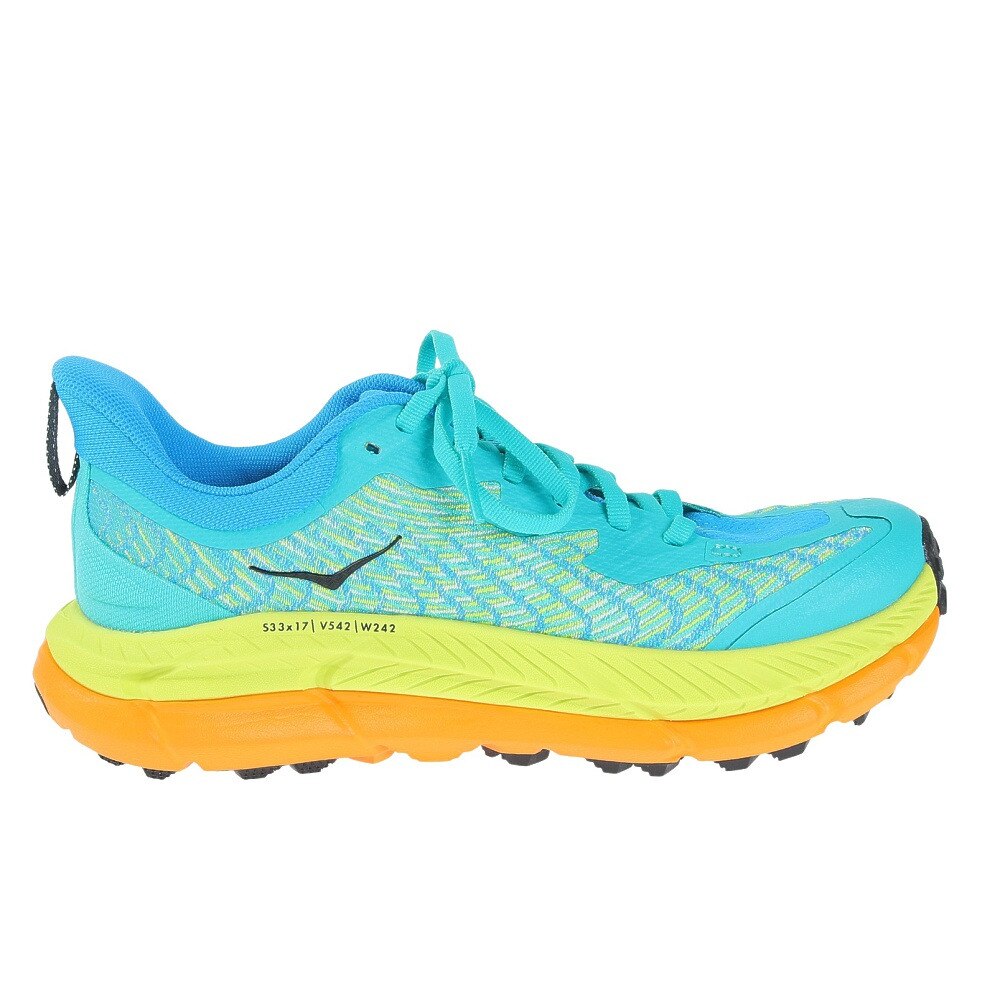ホカ（HOKA）（レディース）ランニング シューズ マファテ スピード 4 レギュラー グリーン イエロー 1131056-CDVB スニーカー トレイル クッション性 軽量