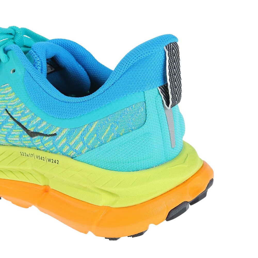 ホカ（HOKA）（レディース）ランニング シューズ マファテ スピード 4 レギュラー グリーン イエロー 1131056-CDVB スニーカー トレイル クッション性 軽量
