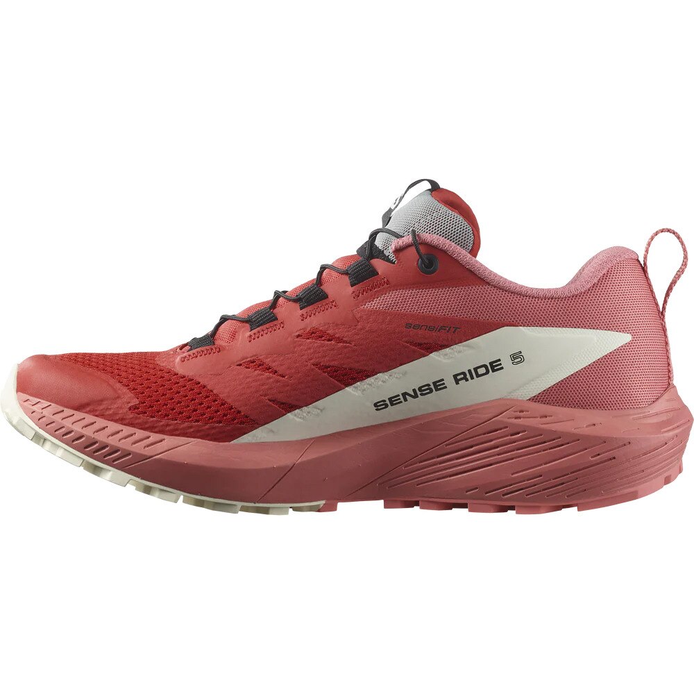 サロモン（SALOMON）（レディース）ランニングシューズ センスライド5 レッド L47215200 スニーカー トレイルラン クッション性 軽量 