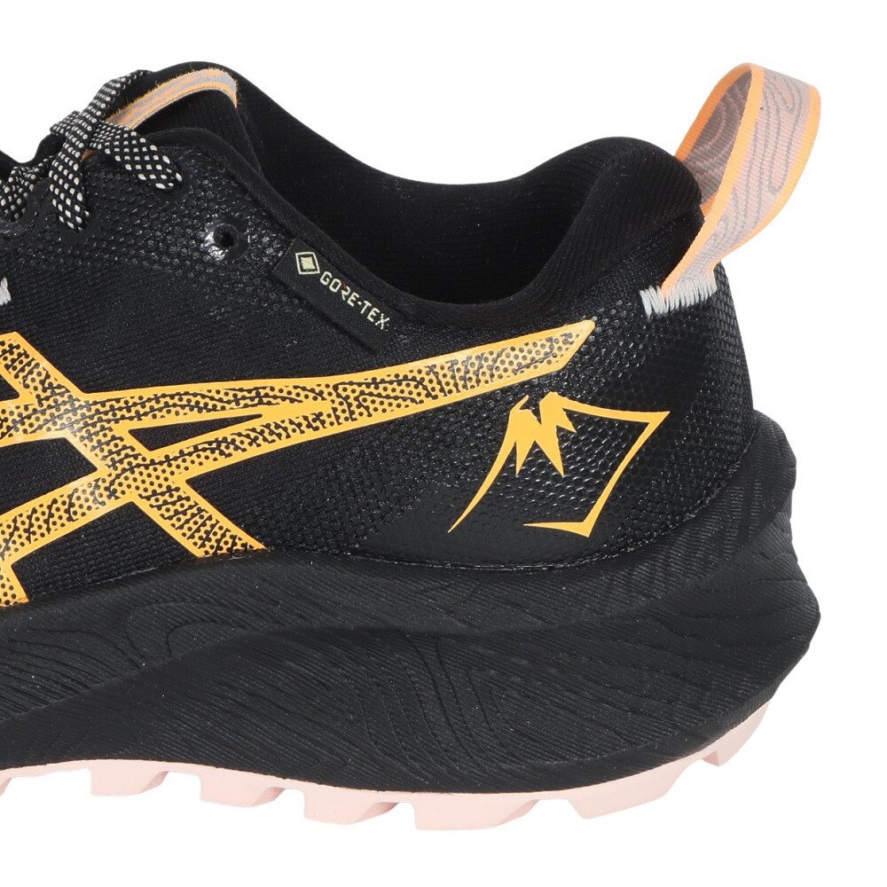 アシックス（ASICS）（レディース）ランニングシューズ ゲルトラブーコ12GTX ブラック ブラウン 1012B607.003 スニーカー トレランシューズ