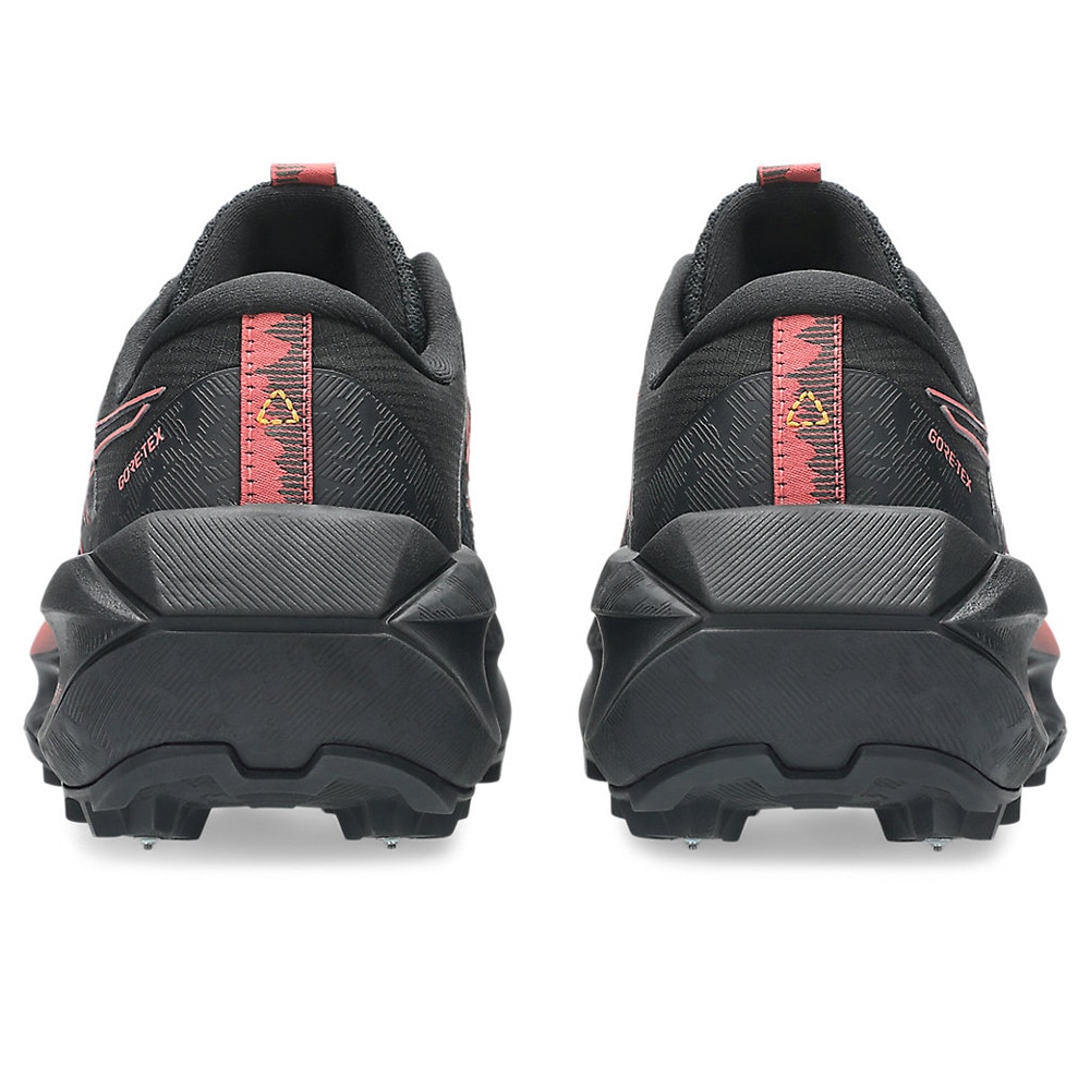 アシックス（ASICS）（レディース）ランニングシューズ トレランシューズ フジセツ マックス GTX ブラック レッド 1012B893.001 スニーカー