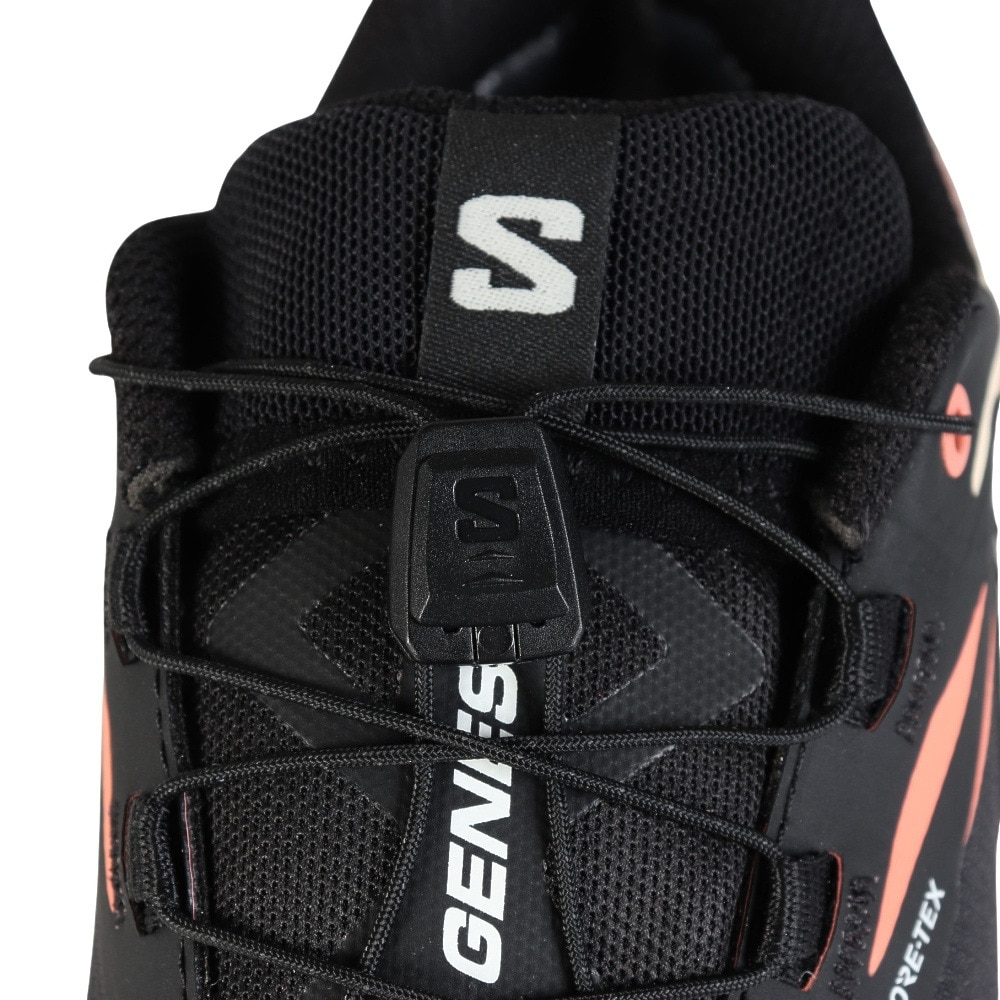 サロモン（SALOMON）（レディース）ランニングシューズ トレランシューズ ジェネシス ゴアテックス ブラック ピンク L47807900 スニーカー