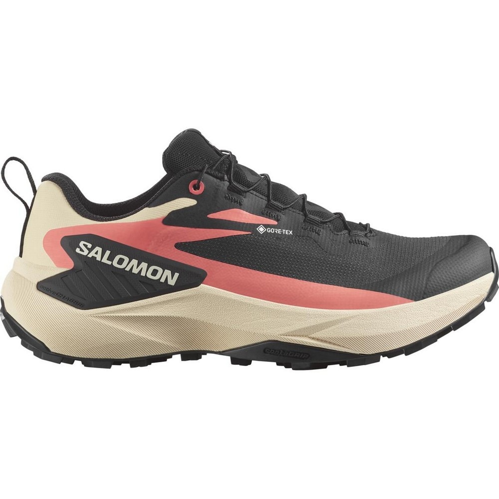 サロモン（SALOMON）（レディース）ランニングシューズ トレランシューズ ジェネシス ゴアテックス ブラック ピンク L47807900 スニーカー