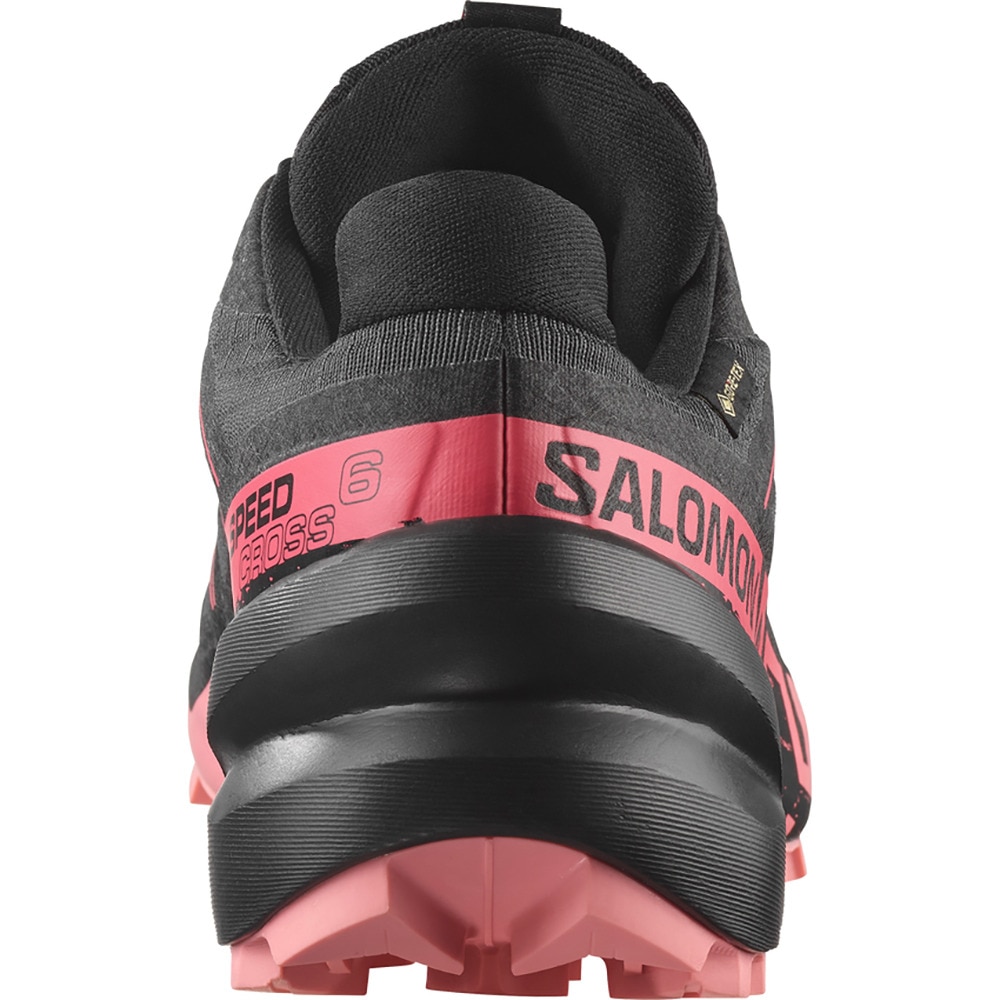 サロモン（SALOMON）（レディース）ランニングシューズ トレランシューズ スピード クロス 6 ゴアテックス ブラック ピンク L47880400 スニーカー