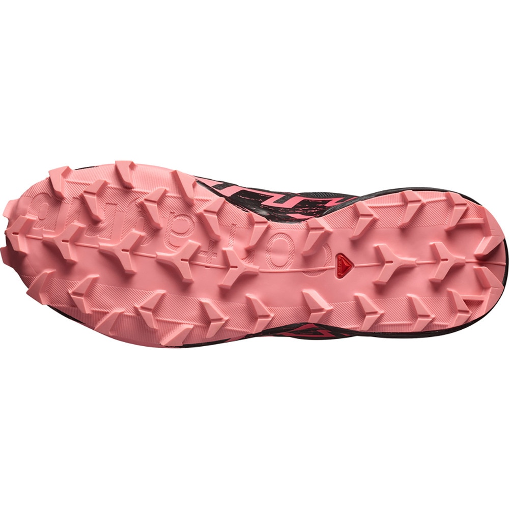 サロモン（SALOMON）（レディース）ランニングシューズ トレランシューズ スピード クロス 6 ゴアテックス ブラック ピンク L47880400 スニーカー
