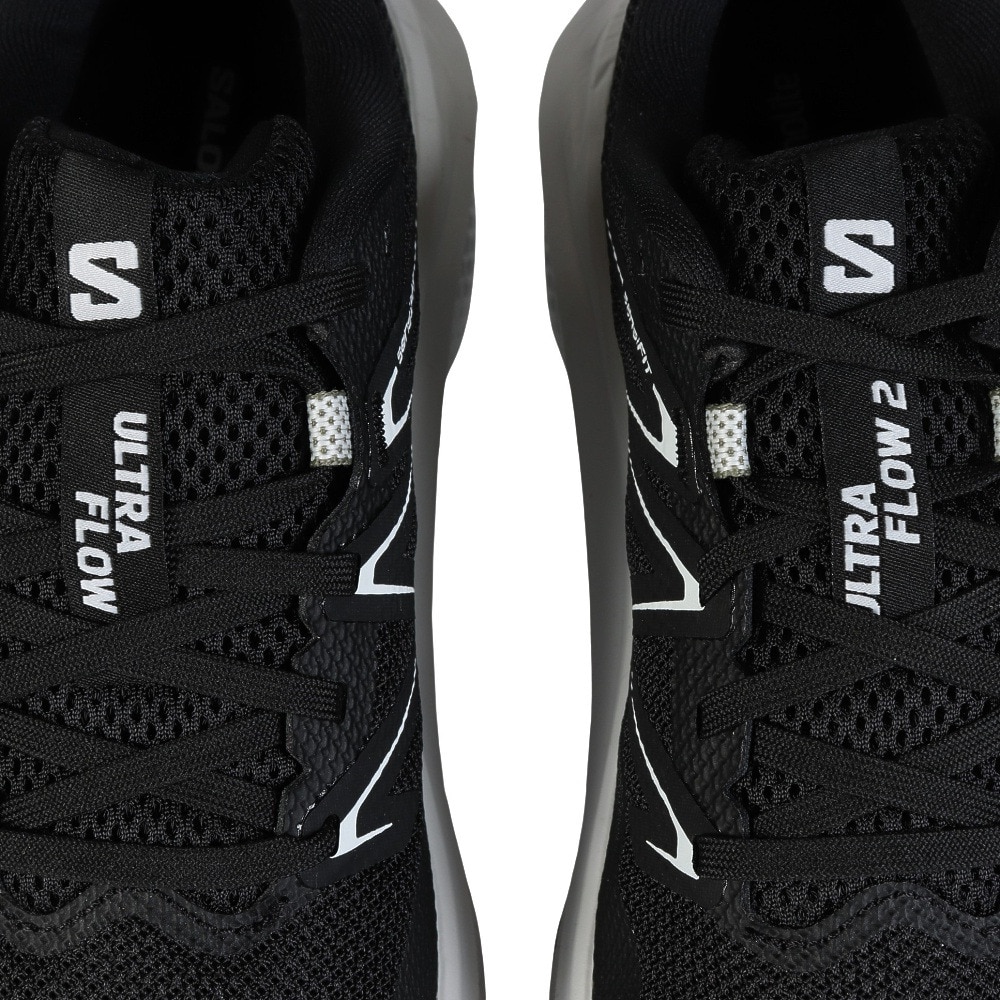 サロモン（SALOMON）（レディース）ランニングシューズ トレランシューズ ウルトラ フロー 2 ブラック ホワイト L47883700 スニーカー