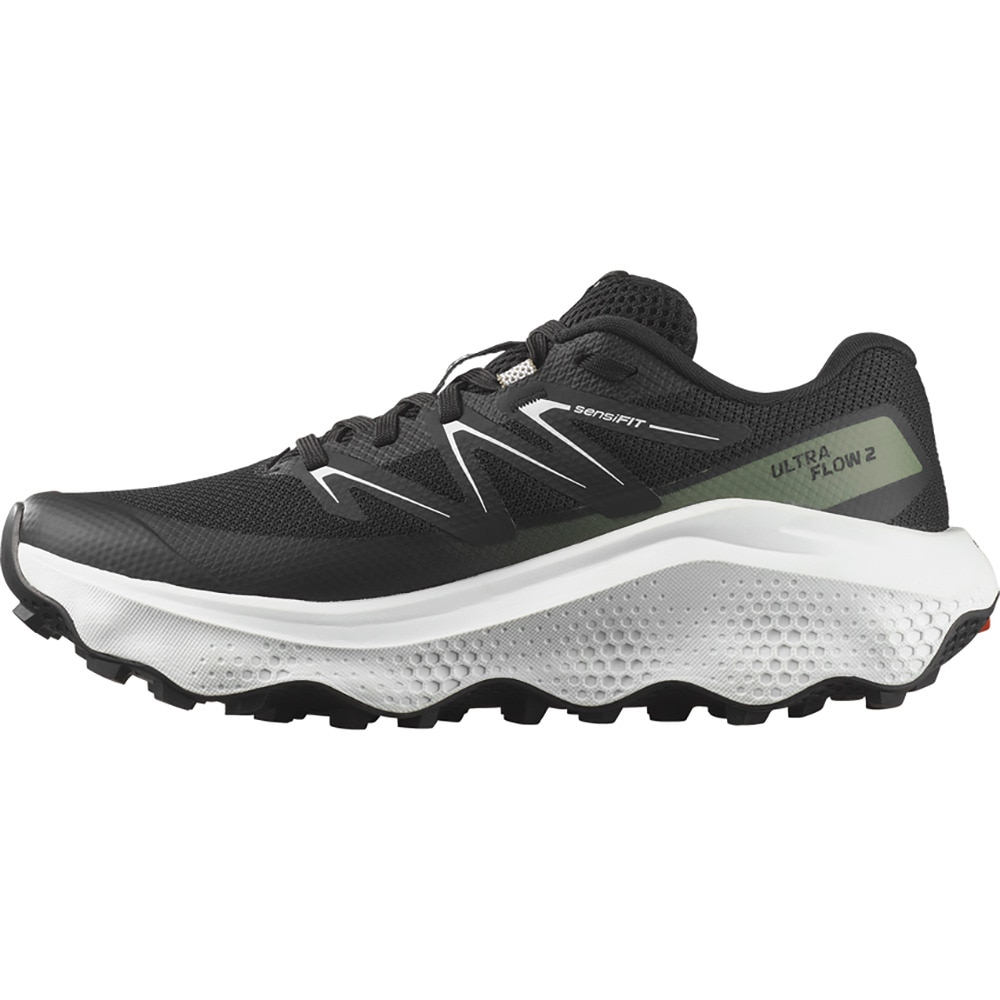 サロモン（SALOMON）（レディース）ランニングシューズ トレランシューズ ウルトラ フロー 2 ブラック ホワイト L47883700 スニーカー