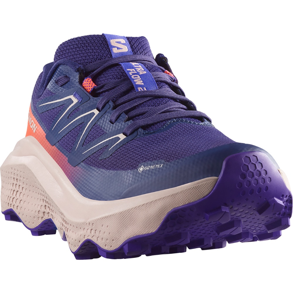 サロモン（SALOMON）（レディース）ランニングシューズ トレランシューズ ウルトラ フロー 2 ゴアテックス パープル L47884300 スニーカー