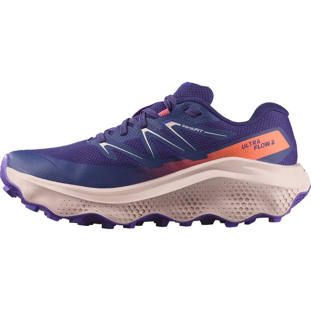 サロモン（SALOMON）（レディース）ランニングシューズ トレランシューズ ウルトラ フロー 2 ゴアテックス パープル L47884300 スニーカー