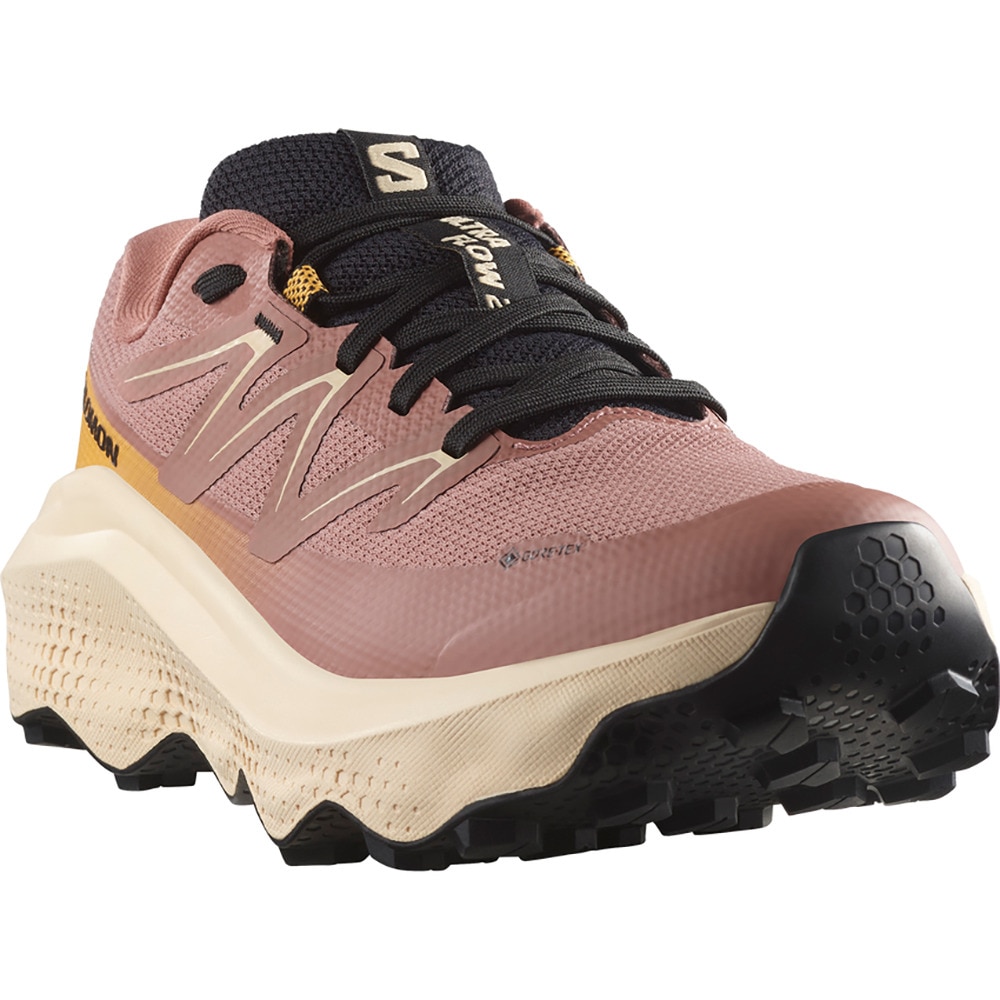 サロモン（SALOMON）（レディース）ランニングシューズ トレランシューズ ウルトラ フロー 2 ゴアテックス ブラウン L47884500 スニーカー