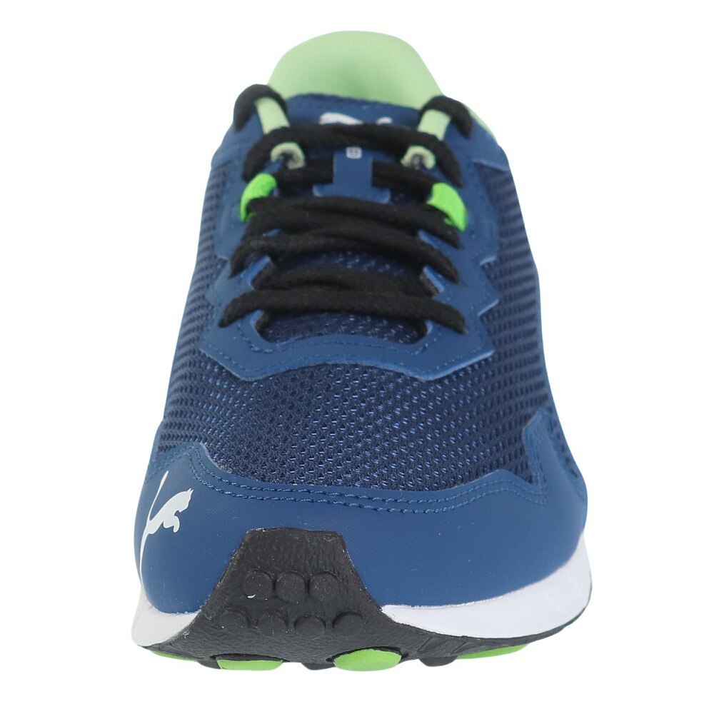 プーマ（PUMA）（キッズ）ジュニア ランニングシューズ スピードモンスターPL ネイビー ホワイト 19536418 スニーカー レース スポーツ 部活 運動会 軽量 