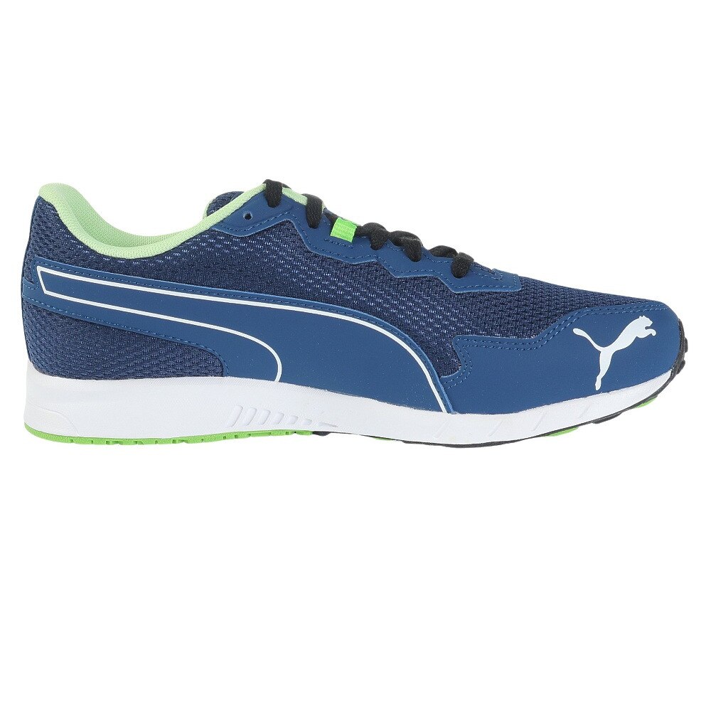 プーマ（PUMA）（キッズ）ジュニア ランニングシューズ スピードモンスターPL ネイビー ホワイト 19536418 スニーカー レース スポーツ 部活 運動会 軽量 